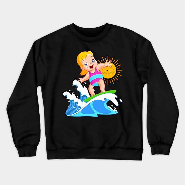 Go With The Flow Crewneck Sweatshirt by awepositive